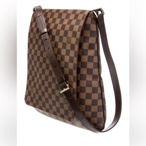 Authentic Louis Vuitton Checkered Brown Crossbody Bag